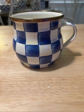 Mackenzie-Childs Royal Check mug. Excellent condition.